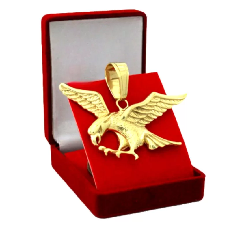 Pingente de Moeda Antiga: Águia