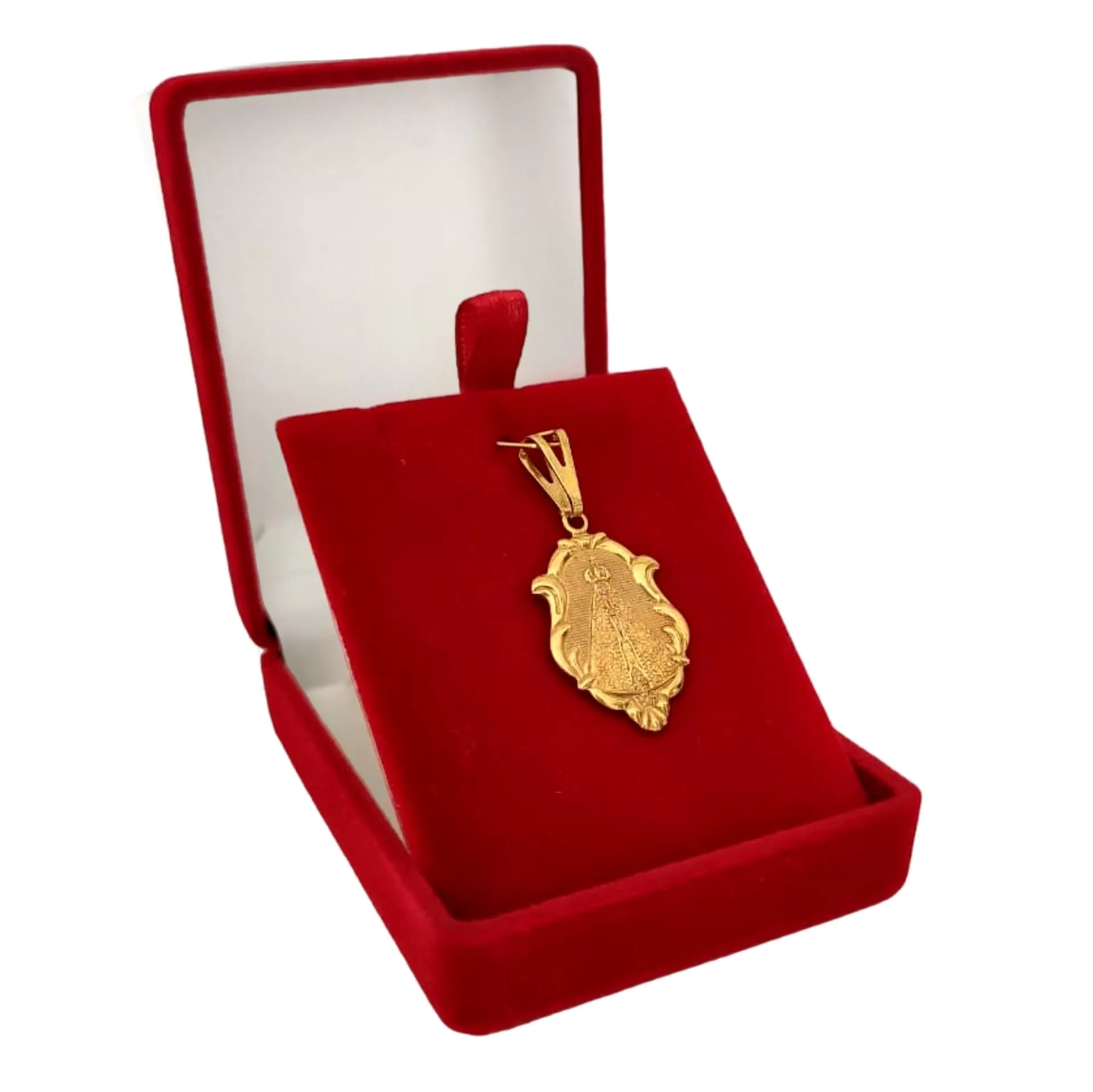 Pingente de Moeda Antiga: Santa Na Medalha - P 1 Pingente de Moeda Antiga: Santa Na Medalha - P