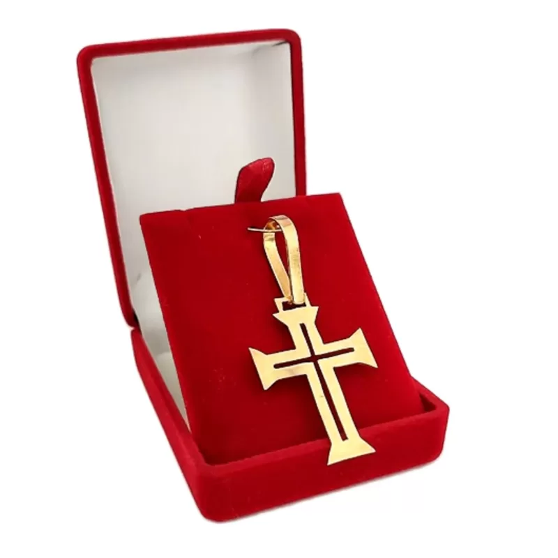 Pingente de Moeda Antiga: Cruz de Malta