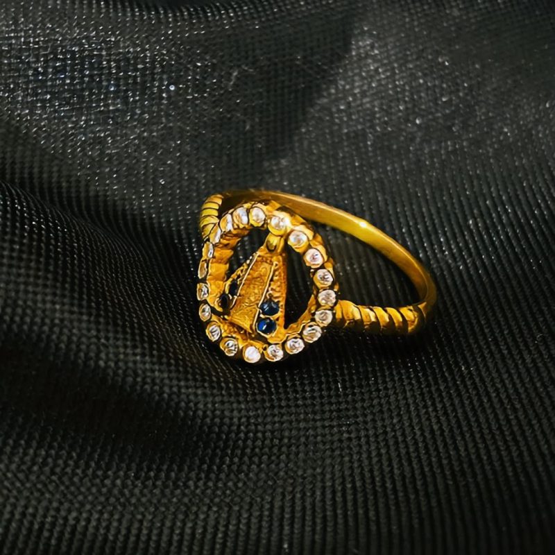 Anel Feminino: Santa (cravejado)