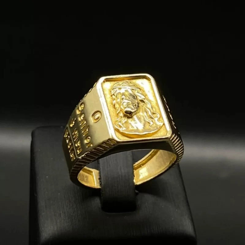 Anel rosto de Cristo